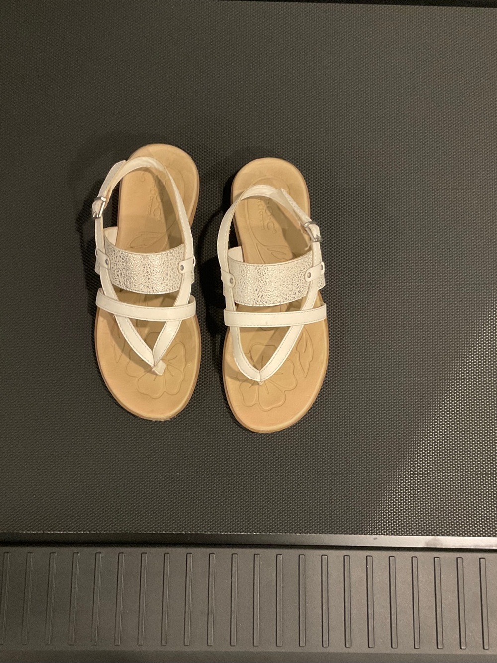 boc White Strappy Comfort Sandals